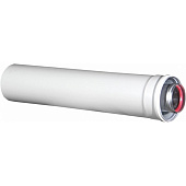 Удлинитель коаксиальный Ø80/125 мм L= 1,0 м Ø80 мм - AL, Ø125 мм-Zn 